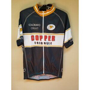 Tennessee Pass Colorado Cyclist Copper Full-Zip Triangle Jersey Men's Medium